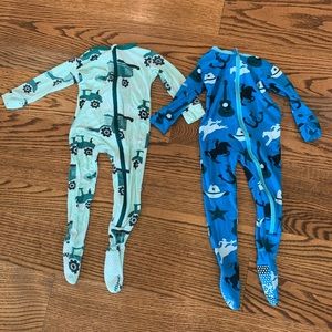 Kickee Pants | Zipper Footie Pajamas 12-18 Month